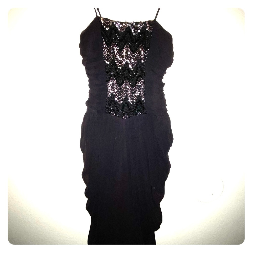 Black cocktail dress